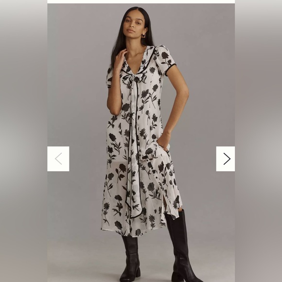 Maeve Dresses & Skirts - Maeve floral maxi dress with tie size L